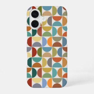 MCM Semicircles Pattern Colour on Cream iPhone 16 Case