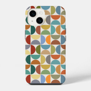 MCM Semicircles Pattern Colour on Cream iPhone 14 Case