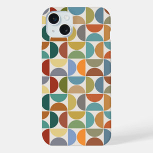 MCM Semicircles Pattern Colour on Cream iPhone 15 Plus Case