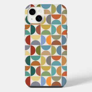 MCM Semicircles Pattern Colour on Cream iPhone 14 Plus Case