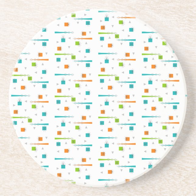 MCM Starburst 1950s Miniprint Coaster (Front)