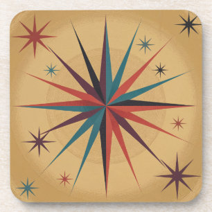 MCM Starburst Gold Coaster Set