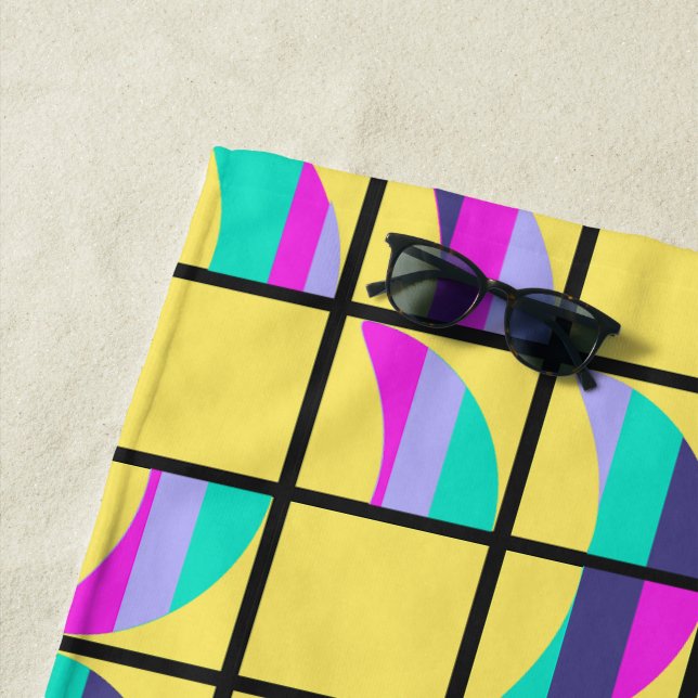 MCM Tic-Tac-Toe  Beach Towel (In Situ)