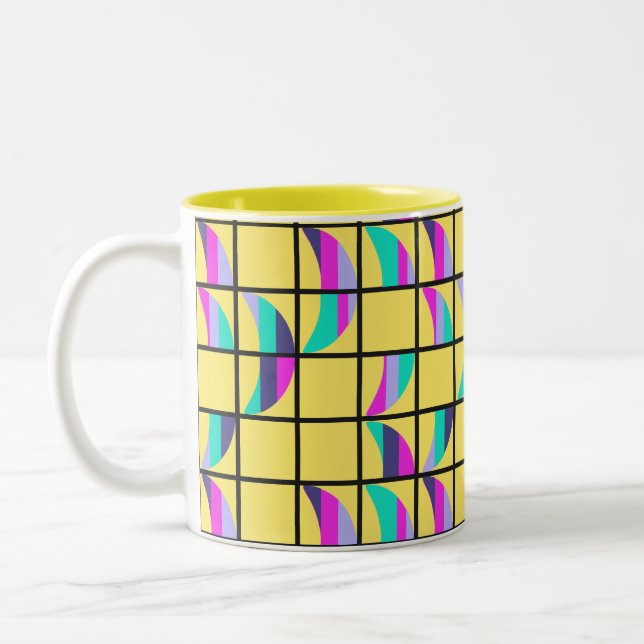 MCM Tic-Tac-Toe  Two-Tone Coffee Mug (Left)
