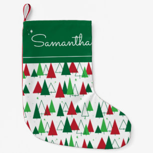 MCM Trees Small Christmas Stocking