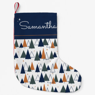 MCM Trees Small Christmas Stocking