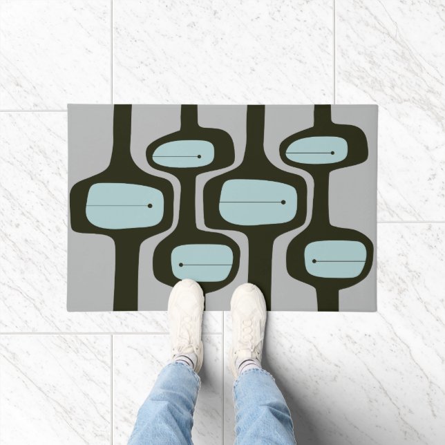 MCM WELCOME MAT - Vintage Blue and Grey (Indoor)