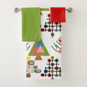 MCM Xmas Trees Bath Towel Set
