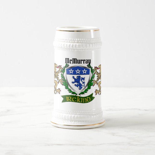 McMurray Irish Shield Beer Stein (Center)