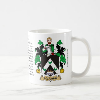 McNabb, the Origin, the Meaning and the Crest Coffee Mug