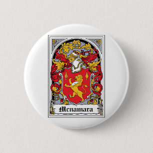 Mcnamara Family Crest 2 Inch Round Button