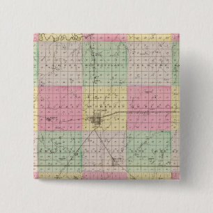 McPherson County, Windom, Kansas 2 Inch Square Button