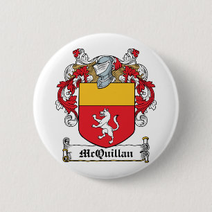 McQuillan Family Crest 2 Inch Round Button