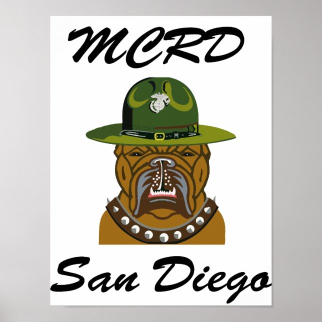MCRD San Diego Devil Dog Poster (Front)
