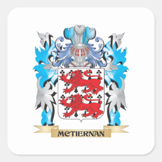 Mctiernan Coat of Arms - Family Crest Square Sticker