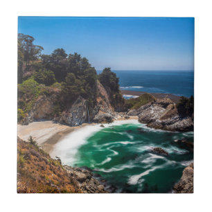 Mcway Falls in Julia Pfeiffer Burns state park Tile