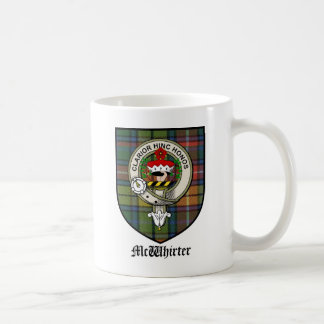 McWhirter Clan Crest Badge Tartan Coffee Mug