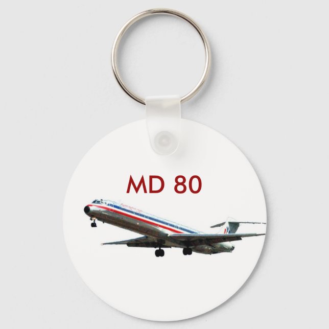 MD80.jpg CLEAN, MD 80 Keychain (Front)