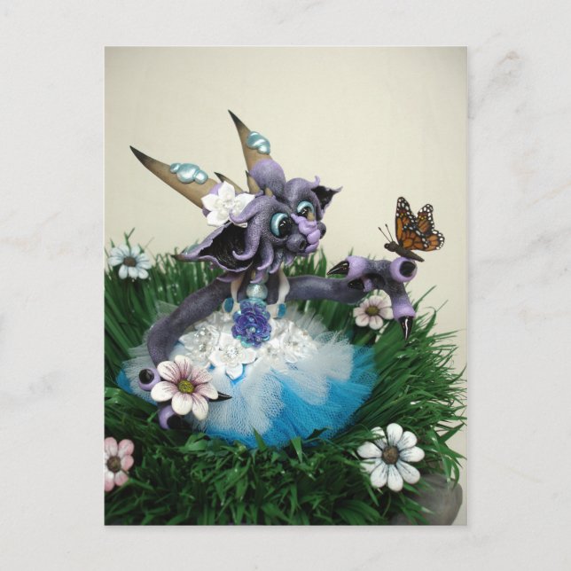 MD Alina Butterfly Dragon Postcard (Front)