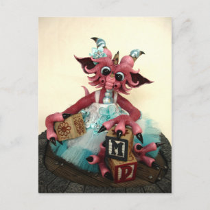 MD Baby Blocks Dragon Carte postale