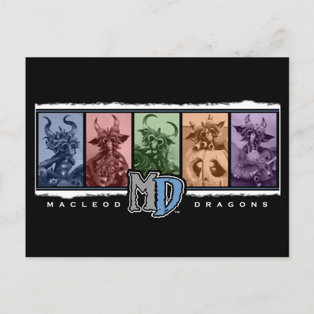 MD Coloured Bar Logo Postcard (Front)