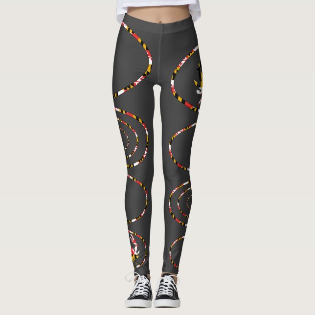 MD Crab Ovals Leggings (Front)