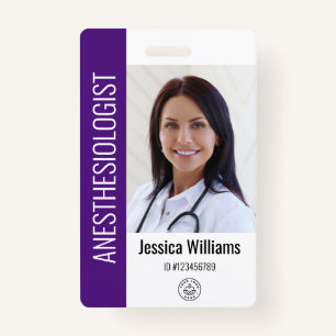MD Doctor Hospital Medical Employee Photo ID Badge
