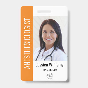 MD Doctor Hospital Medical Employee Photo ID Badge