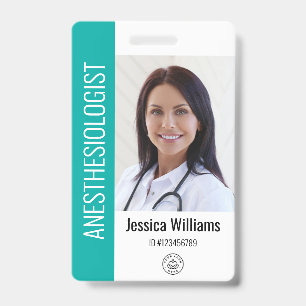 MD Doctor Hospital Medical Employee Photo ID Badge