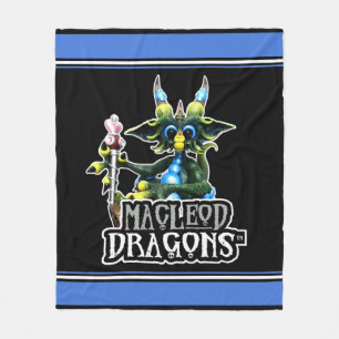 MD Green Treasure Dragon Fleece Blanket