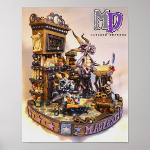 MD Merlin Dragons 11"x14" Mini Poster