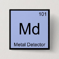 Md - Metal Detector Chemistry Element Symbol Tee