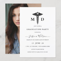MD RN Caduceus Symbol Graduation Photo