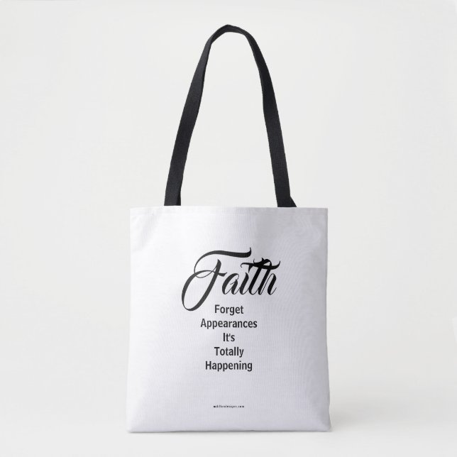 MDILLONDESIGNS.COM presents #FAITH Tote Bag (Front)