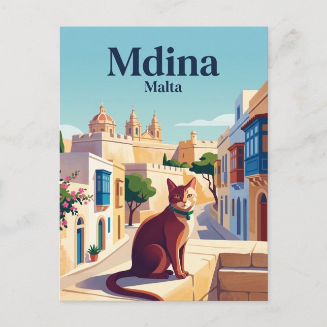 Mdina Malta Postcard (Front)