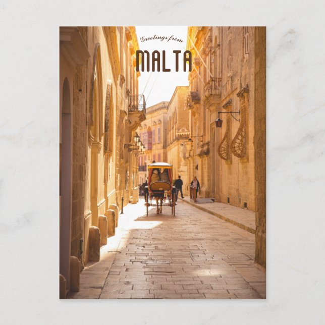 Mdina Malta Postcard (Front)