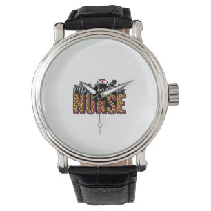 MDS Coordinator Nurse Vintage Leopard Shirt Design Watch