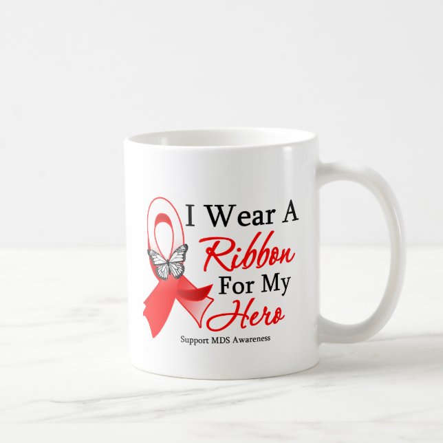 MDS I Wear a Ribbon For My Hero Coffee Mug (Right)