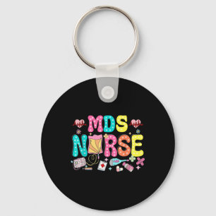 Mds Nurse Heart Valentines Day Medical Nursing Keychain