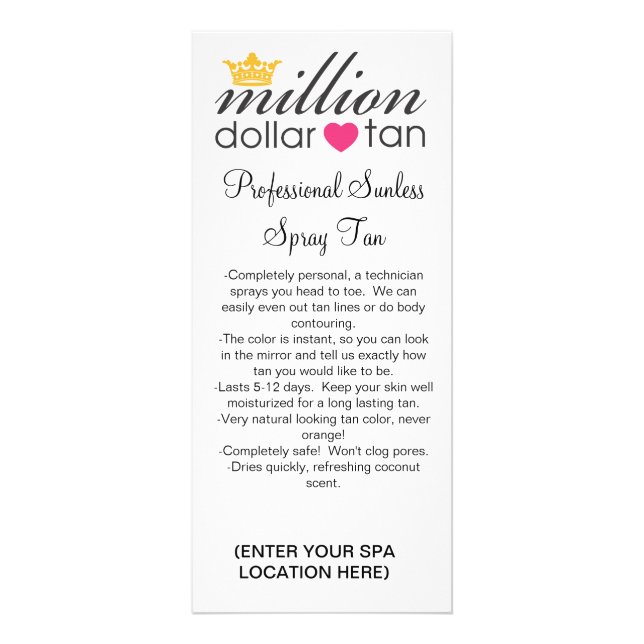 MDT Tan Sales and Instruction Card 2011 (Front)