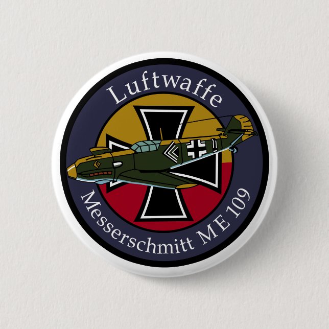 me-109 2 inch round button (Front)