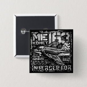 Me 163 Komet 2 Inch Square Button
