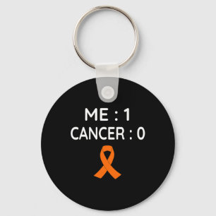 Me 1 Cancer 0 Leukaemia Awareness Keychain