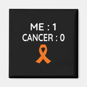 Me 1 Cancer 0 Leukaemia Awareness Magnet