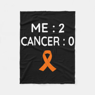 Me 2 Cancer 0 Leukaemia Awareness Fleece Blanket