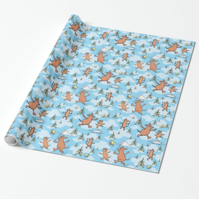 Me And Dad Summer Fun Wrapping Paper (Unrolled)