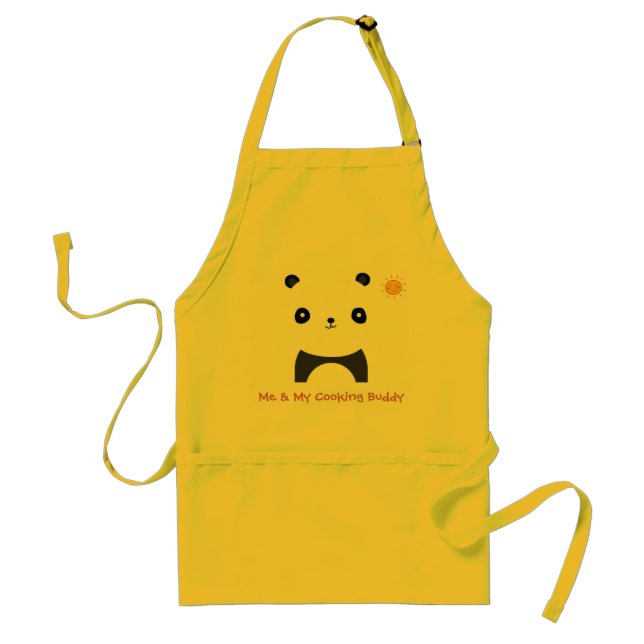 Me and my cooking buddy panda apron (Front)