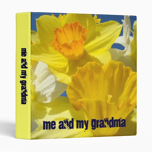 Me and My Grandma! binder Photos Scrapbook (Front/Spine)