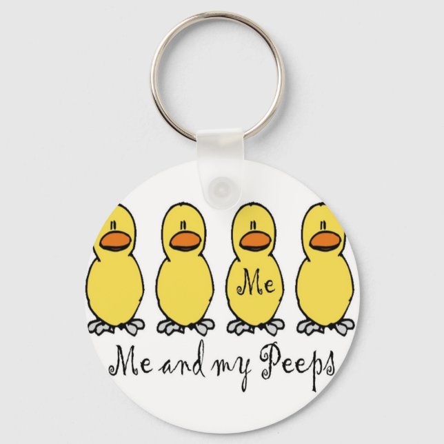 Me and My Peeps Keychain (Front)