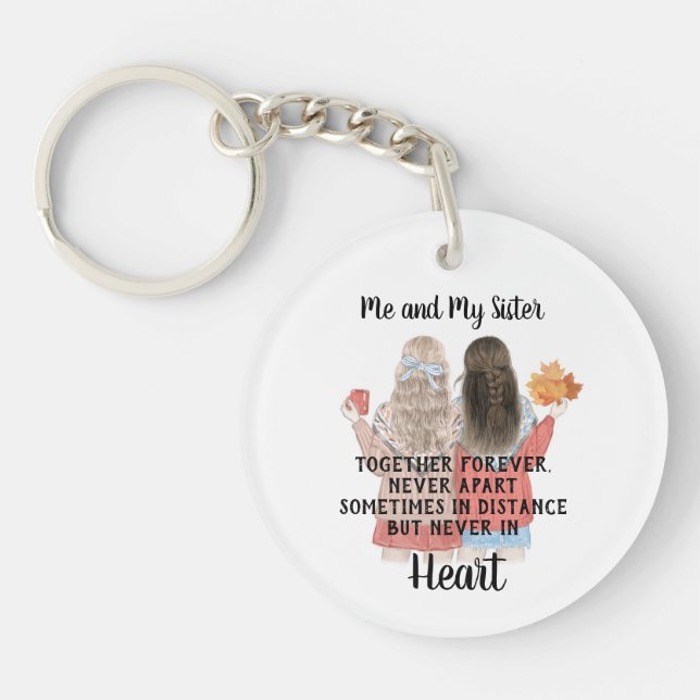 Me and My Sister Keychain (Front)